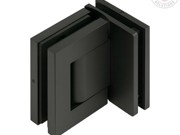 LATUS Non Hydraulic  90 Degree Glass to Glass Hinge - Matt Black